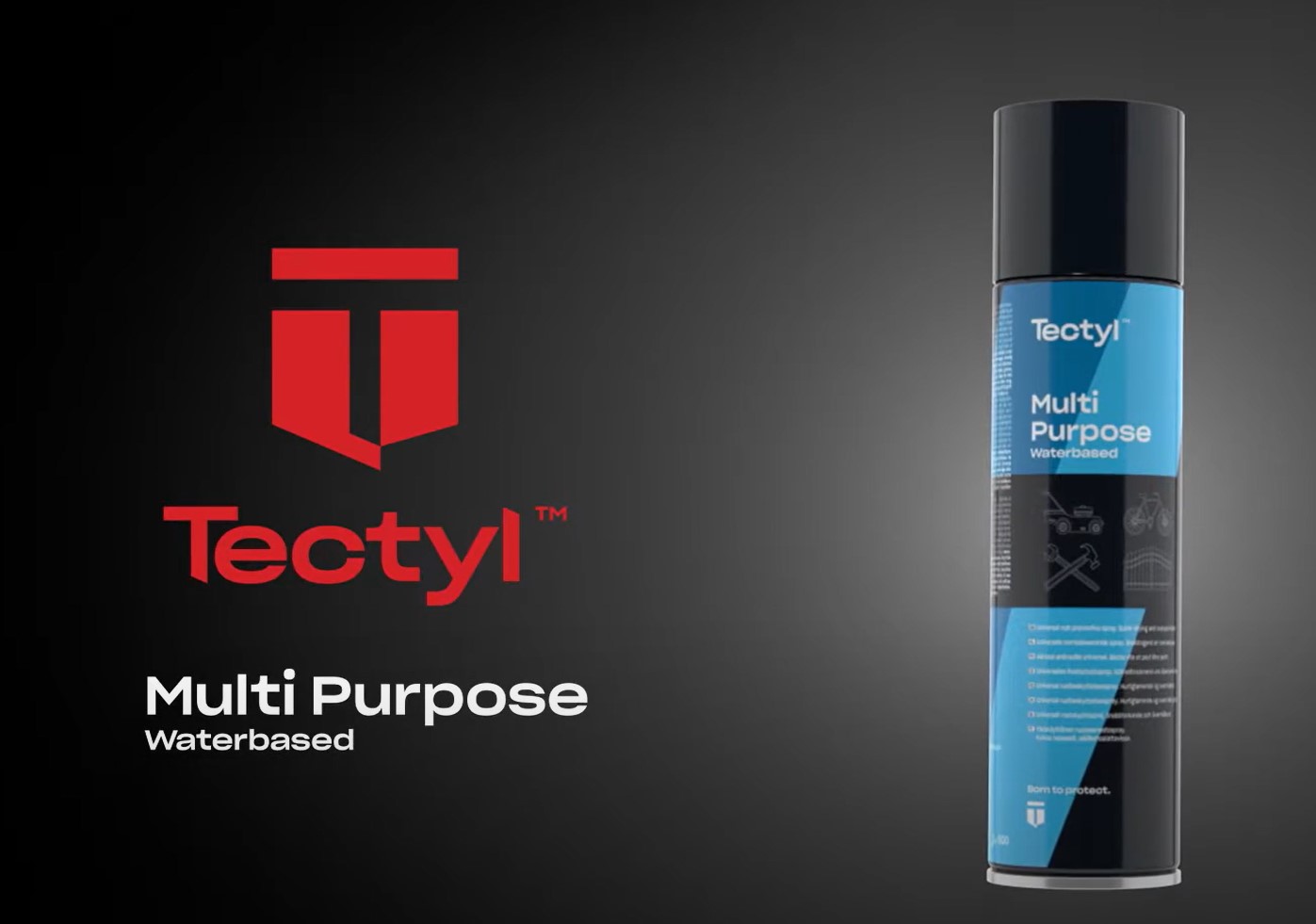 tectyl_multi_purpose_waterbased_rustbeskyttelse_spraydåse_sort_baggrund